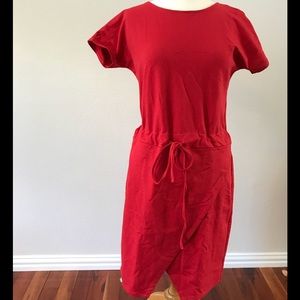 NWT cotton waist tie dress